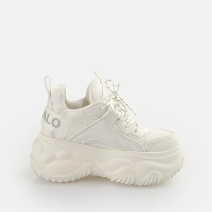 Shop Vegan Shoes BUFFALO Blader Matcha BS White