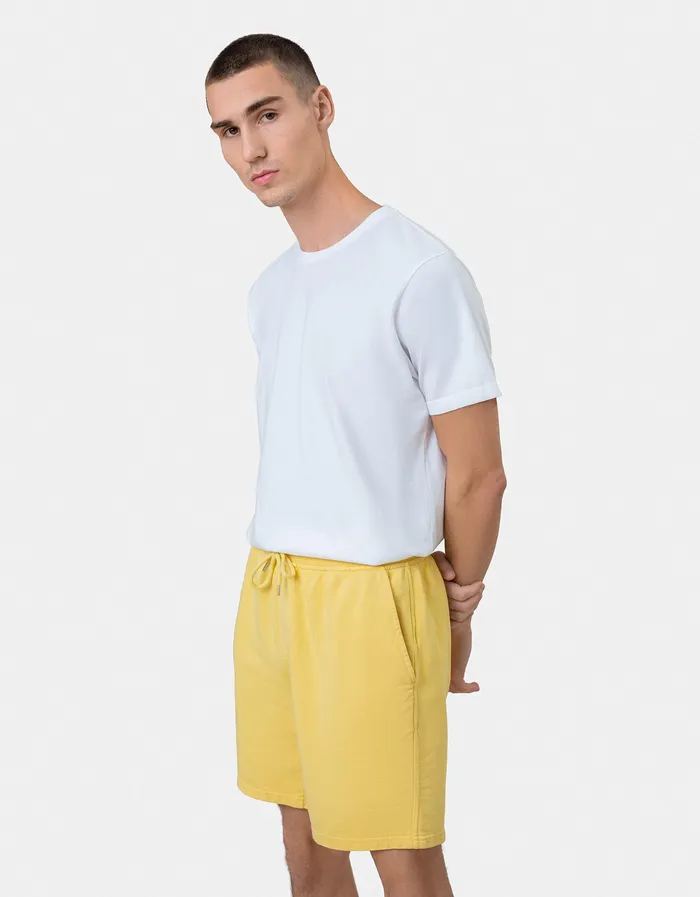 Shorts Colorfulstandard Men Classic Organic Sweatshorts 8211 Lemon Yellow
