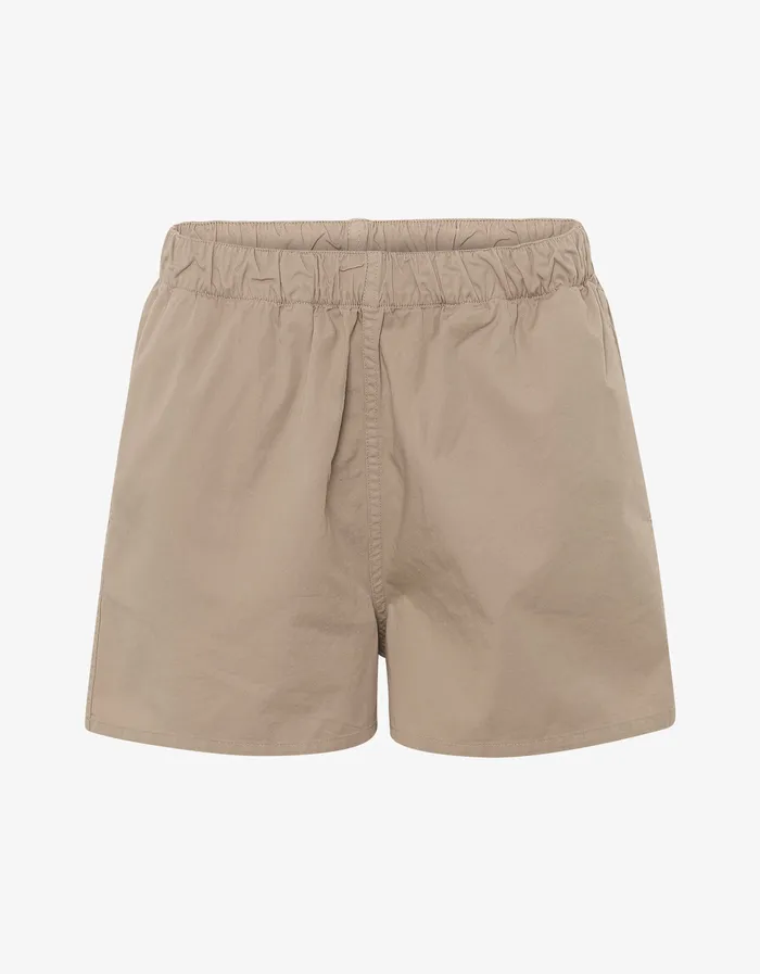 Shorts Women Organic Twill Shorts 8211 Desert Khaki Colorfulstandard Women