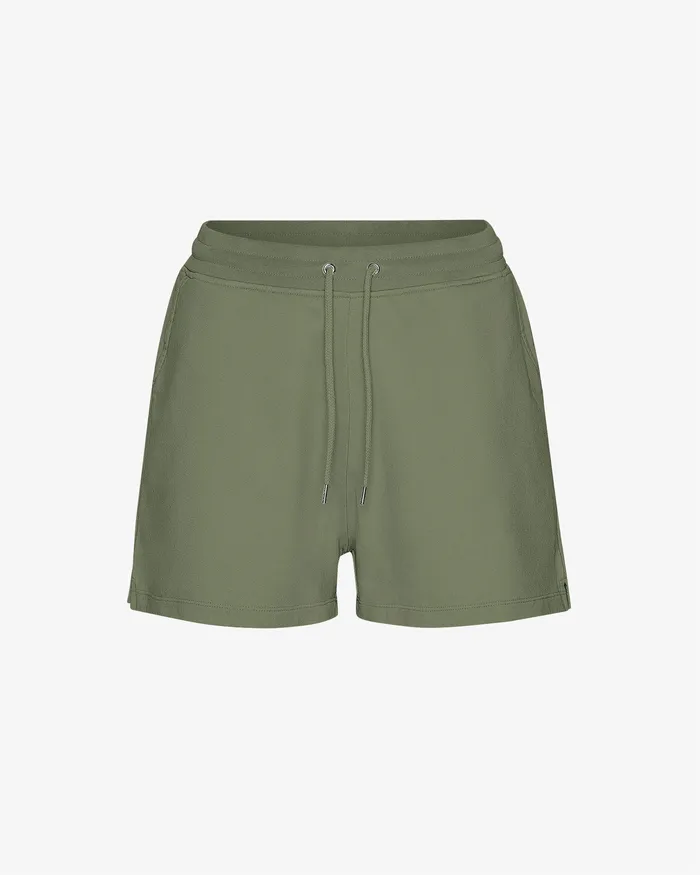 Shorts Women Women Organic Sweatshorts 8211 Dusty Olive Colorfulstandard