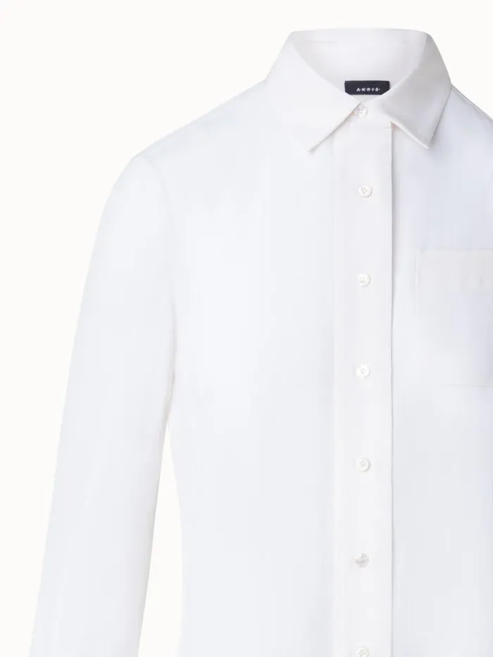 Silk Crpe Blouse Ecru Women Akris Blouses