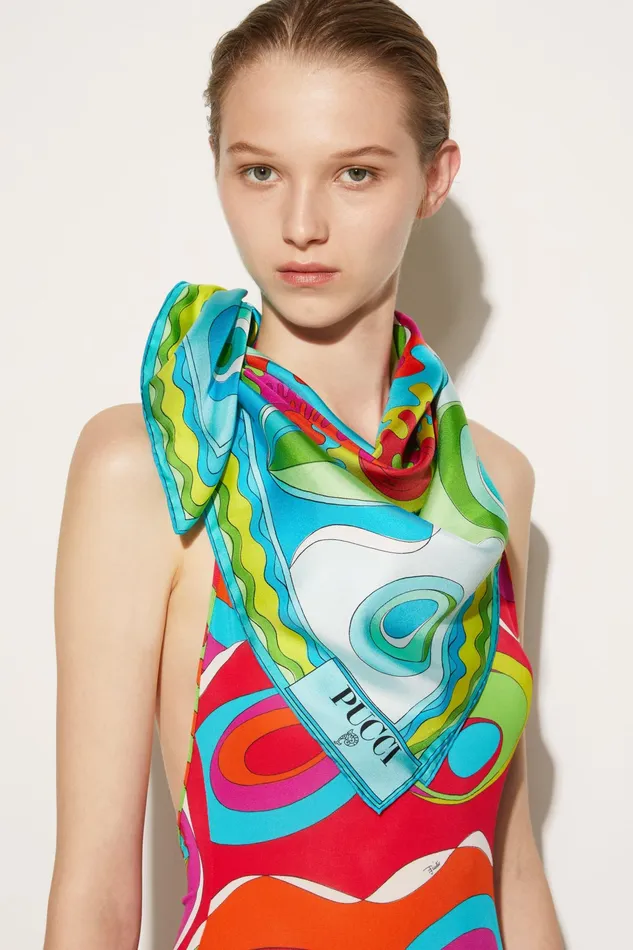 Silks Women PUCCI BersaglioPrint Large SilkTwill Carr