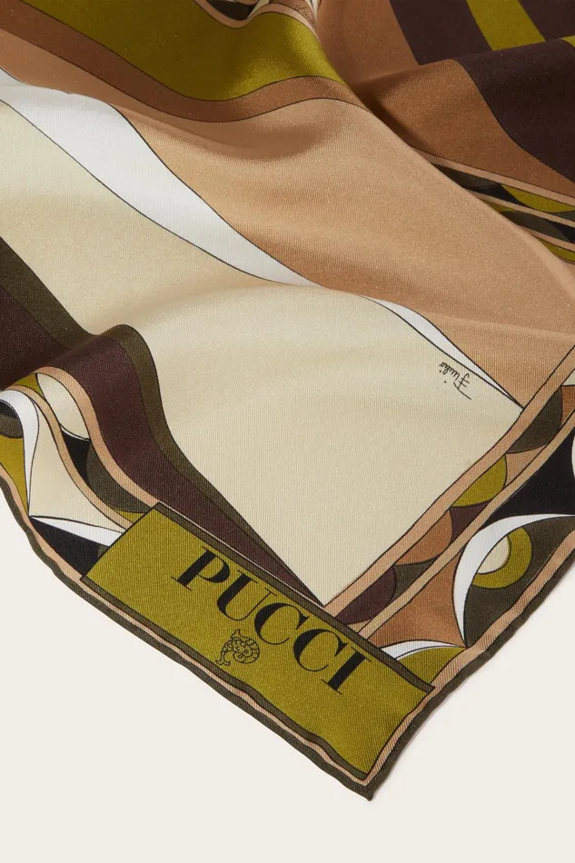 Silks Women PUCCI CigniPrint Large SilkTwill Carr