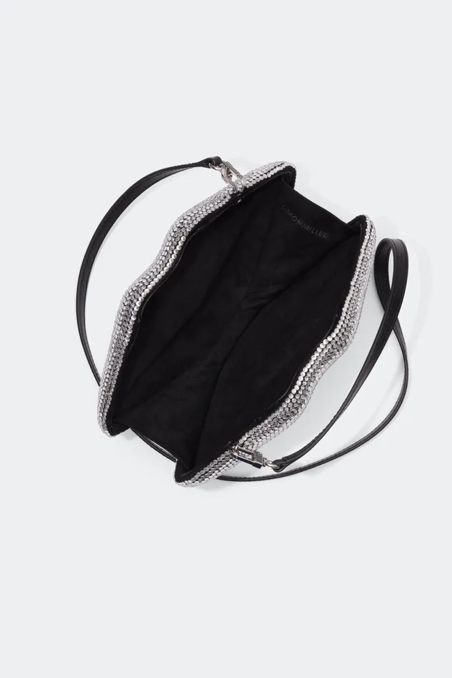 Simon Miller Bags Crystal Lip Clutch In BlackClear 8211 Women Simon Miller Bags Crystal Lip Clutch In BlackClear 8211 Women