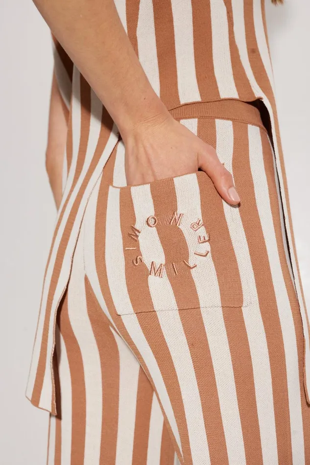 Simon Miller Bottoms Knits By Jabber Pant In Tan Stripe 8211 Women Simon Miller Bottoms Knits By Jabber Pant In Tan Stripe 8211 Women