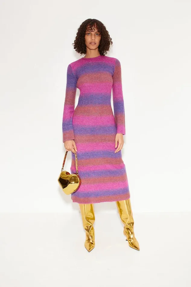 Simon Miller Dresses Axon Dress In Distorted Stripe 8211 Women Simon Miller Dresses Axon Dress In Distorted Stripe 8211 Women