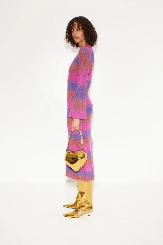 Simon Miller Dresses Axon Dress In Distorted Stripe 8211 Women Simon Miller Dresses Axon Dress In Distorted Stripe 8211 Women