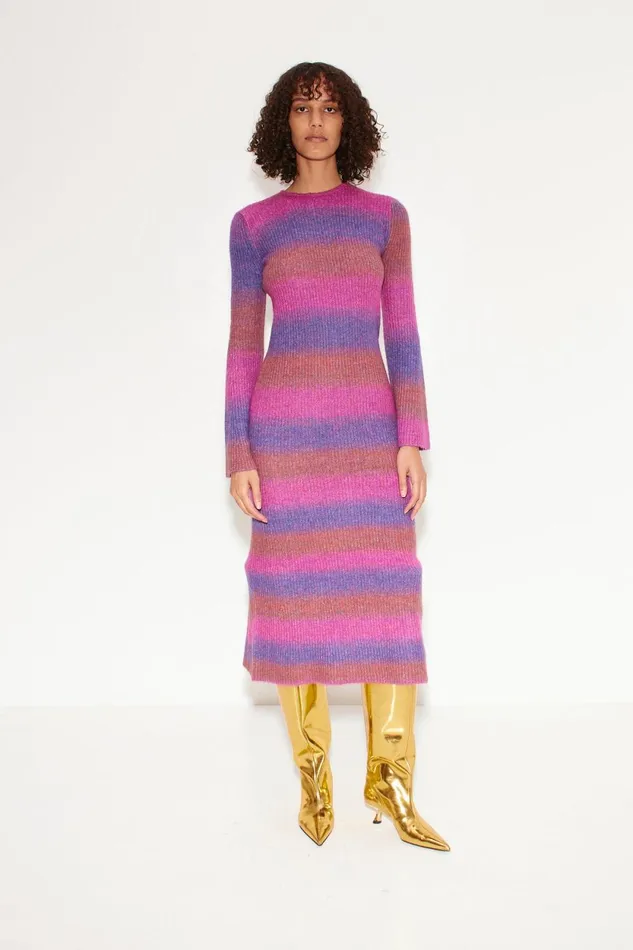 Simon Miller Dresses Axon Dress In Distorted Stripe 8211 Women Simon Miller Dresses Axon Dress In Distorted Stripe 8211 Women