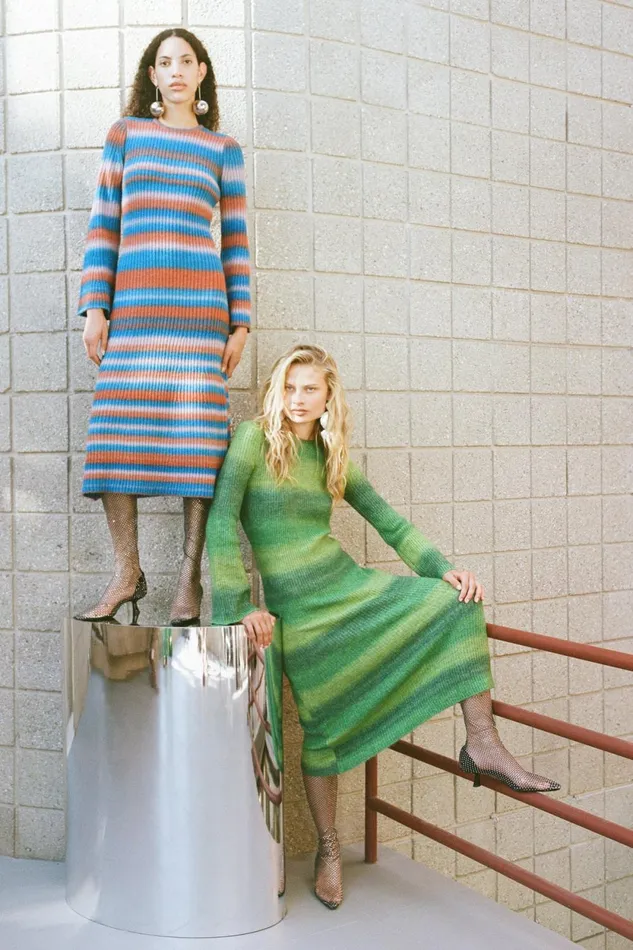 Simon Miller Dresses Axon Dress In Gummy Green Multi 8211 Women Simon Miller Dresses Axon Dress In Gummy Green Multi 8211 Women