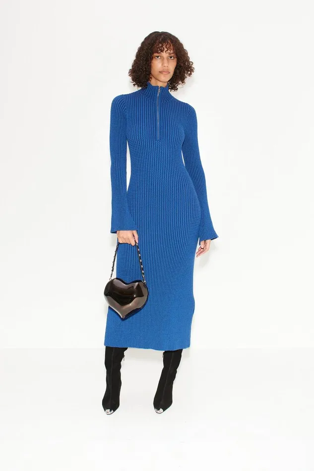 Simon Miller Knitwear Simon Miller Zumi Textured Knit Dress In Matisse Blue 8211 Women
