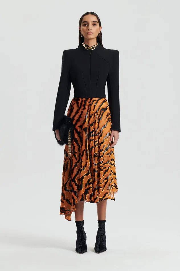 Skirts FRENCH BURNT OUT SKIRT BURNTORANGE Scanlan Theodore Women