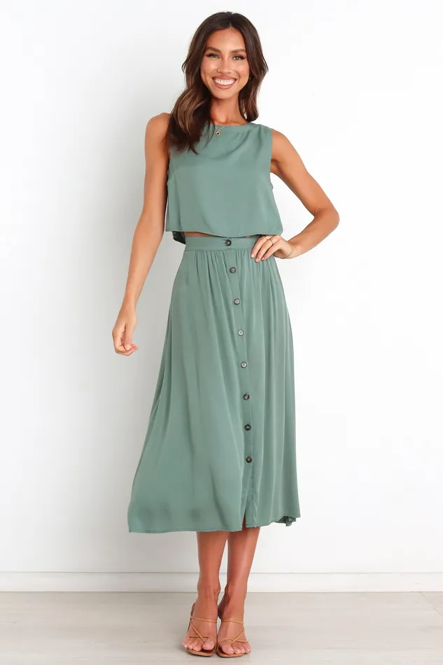 Skirts Women Ava Skirt 8211 Green Green petalandpup