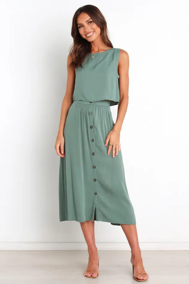 Skirts Women Ava Skirt 8211 Green Green petalandpup