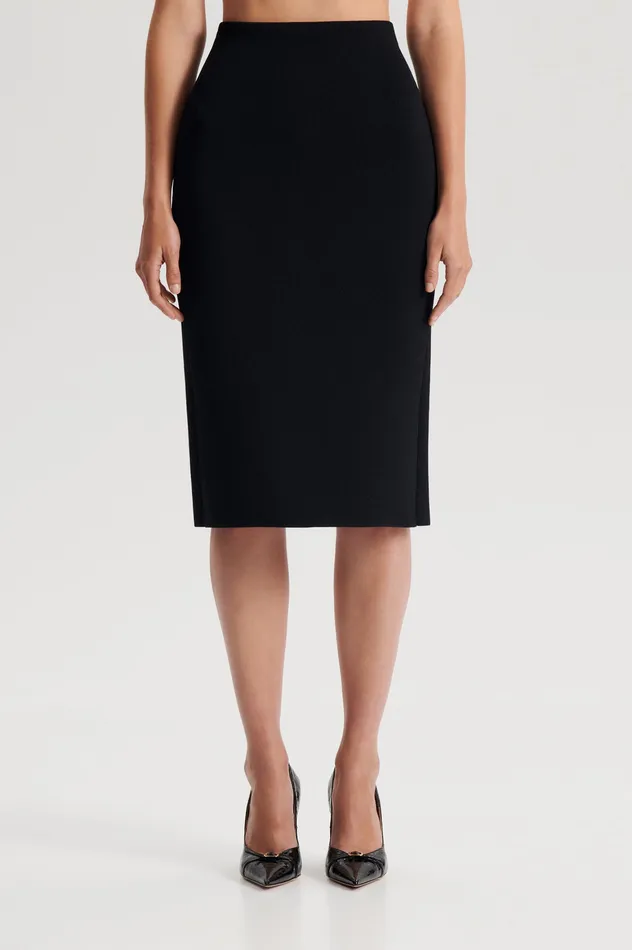 Skirts Women CREPE KNIT PENCIL SKIRT BLACK Scanlan Theodore