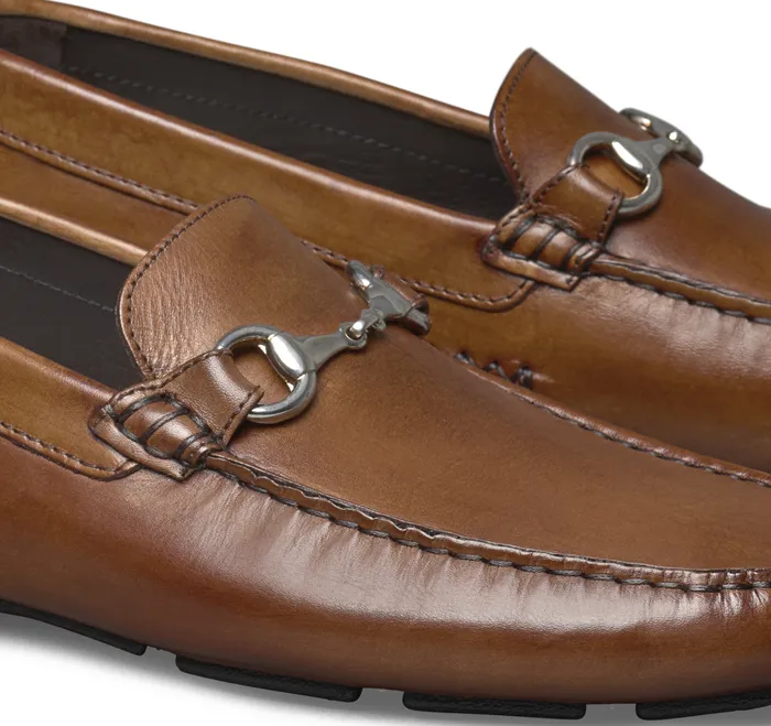 SlipOns and Loafers Men Dayton Bit Loafer Brown Italian Calfskin Johnston and Murphy