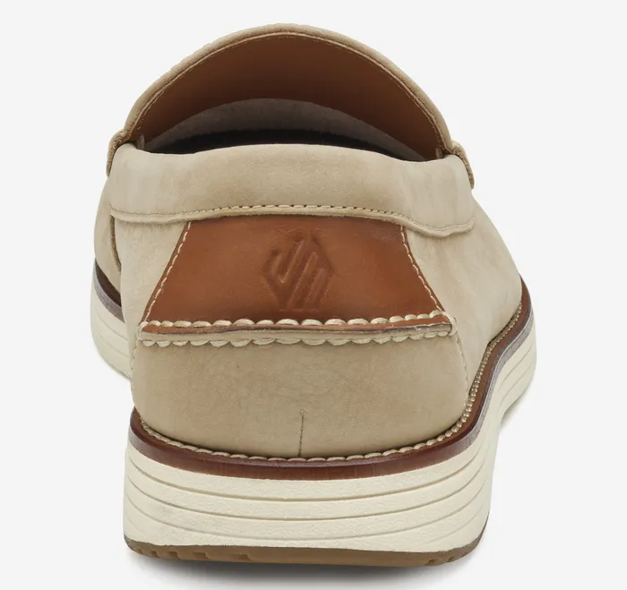 SlipOns and Loafers Men Johnston and Murphy Upton Perfed Venetian Loafer Taupe Nubuck