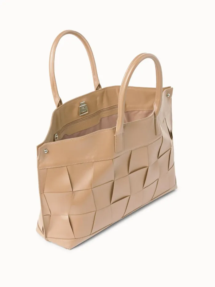Small Ai Messenger Bag In Braided Trapezoids Cordage Women Akris Tote Bags