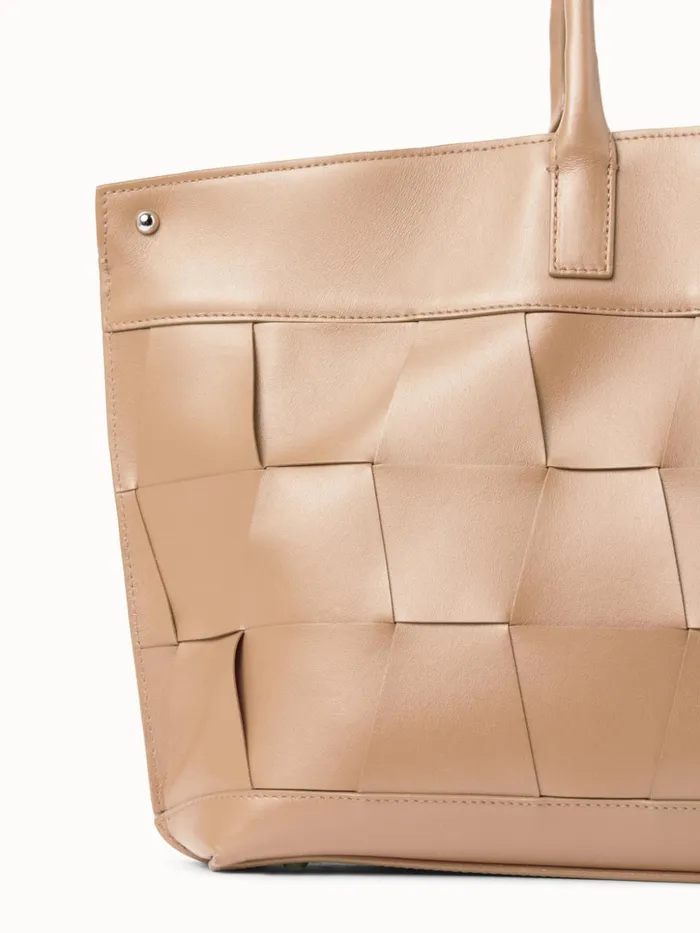 Small Ai Messenger Bag In Braided Trapezoids Cordage Women Akris Tote Bags