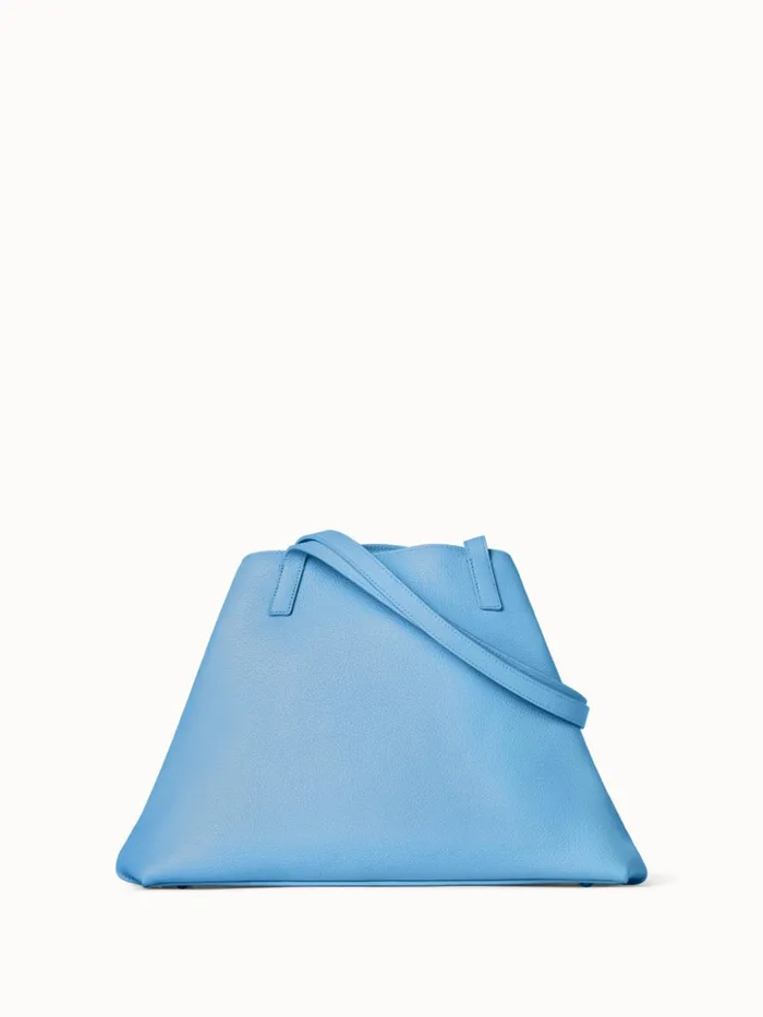 Small Ai Shoulder Bag In Leather And Horsehair Sky Women Akris Shoulder Bags