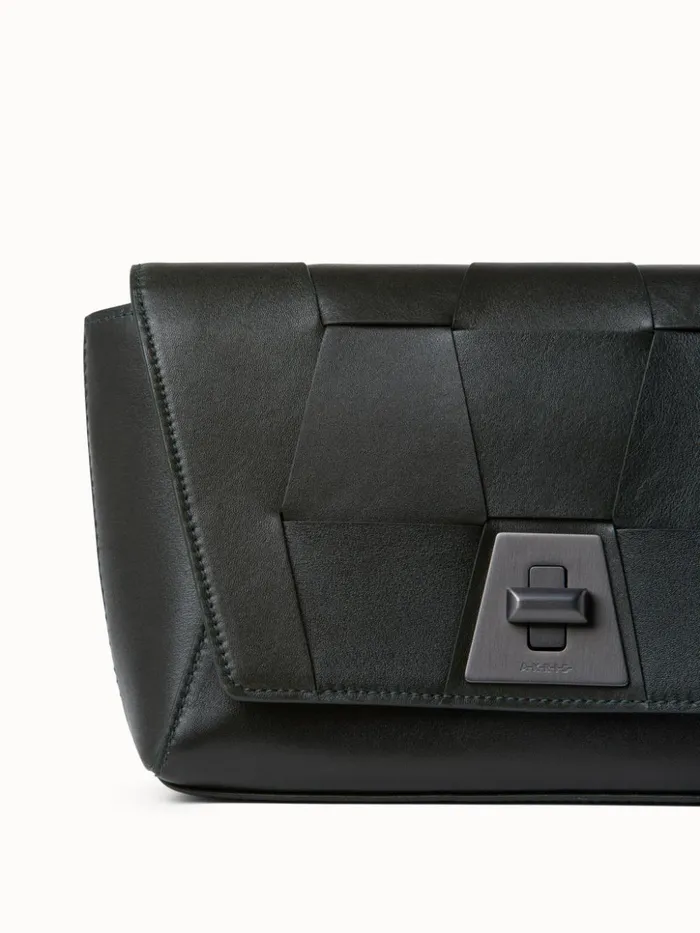 Small Day Bag In Braided Trapezoids Bottle Women Akris Crossbody Bags