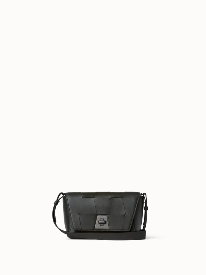 Small Day Bag In Braided Trapezoids Bottle Women Akris Crossbody Bags