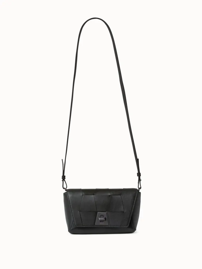 Small Day Bag In Braided Trapezoids Bottle Women Akris Crossbody Bags