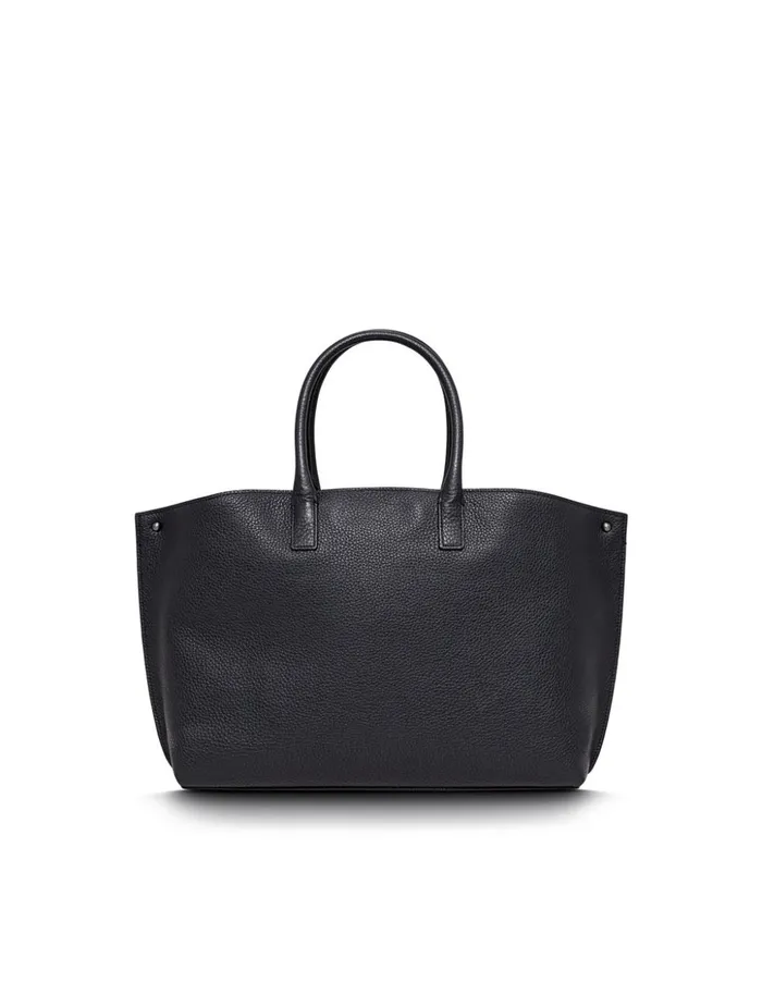 Small Messenger Bag In Cervocalf Leather With Detachable Shoulder Strap Denim Women Akris Tote Bags