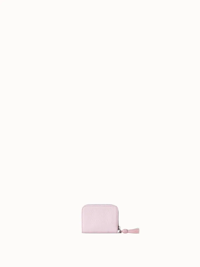 Small Zip Around Wallet In Leather Lotos Women Akris Wallets
