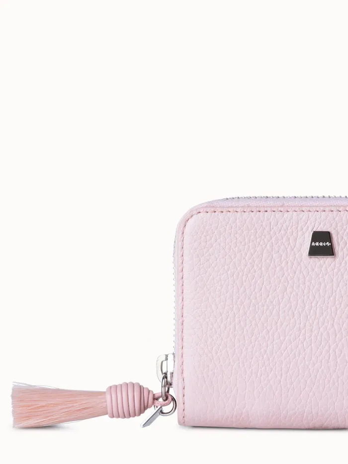 Small Zip Around Wallet In Leather Lotos Women Akris Wallets