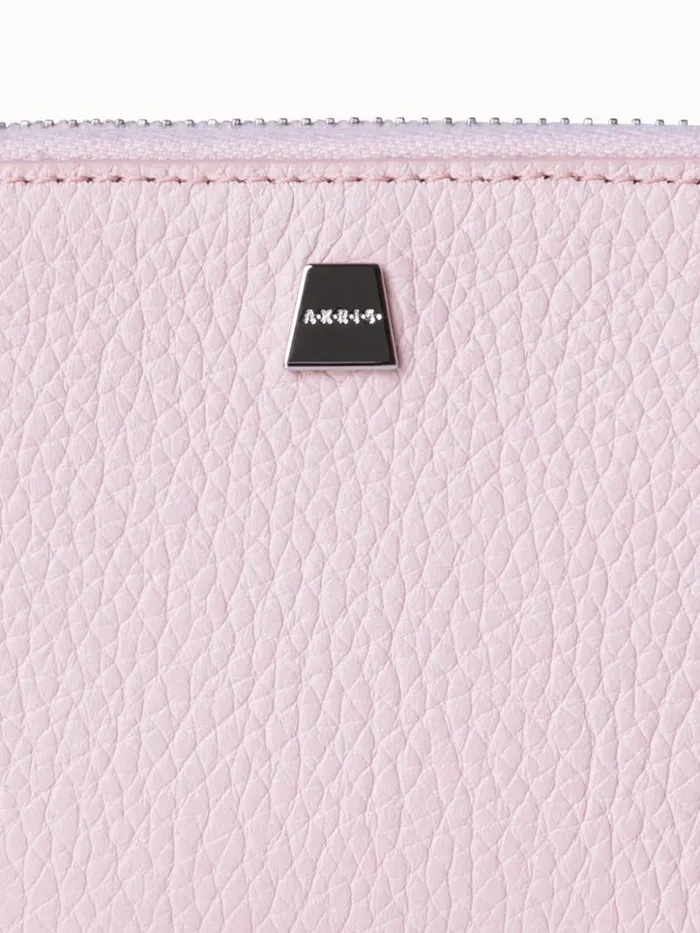 Small Zip Around Wallet In Leather Lotos Women Akris Wallets
