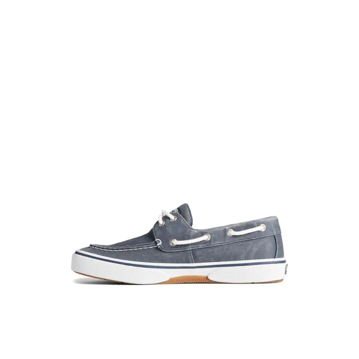 Sneakers Men Sperry Halyard 2Eye Salt Washed Boat Shoe Navy