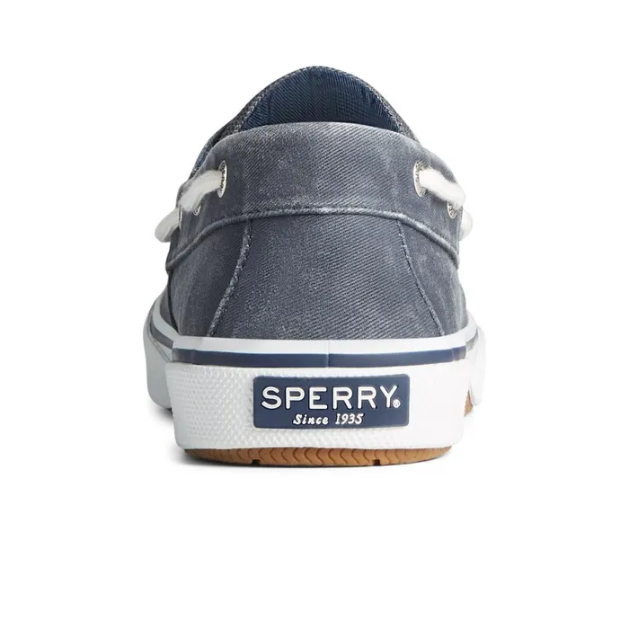 Sneakers Men Sperry Halyard 2Eye Salt Washed Boat Shoe Navy