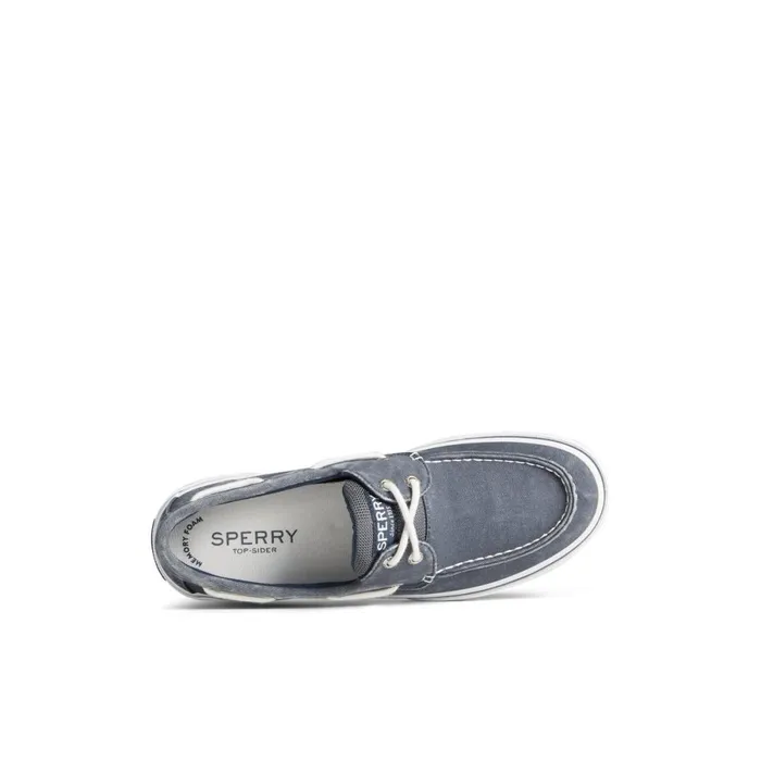 Sneakers Men Sperry Halyard 2Eye Salt Washed Boat Shoe Navy