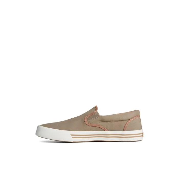 Sneakers Men Sperry Striper II Linen Slip On Sneaker Medium Beige