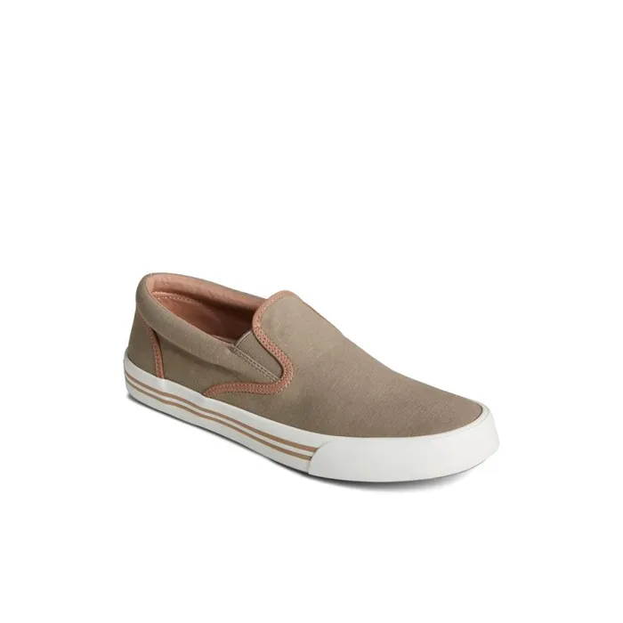Sneakers Men Sperry Striper II Linen Slip On Sneaker Medium Beige