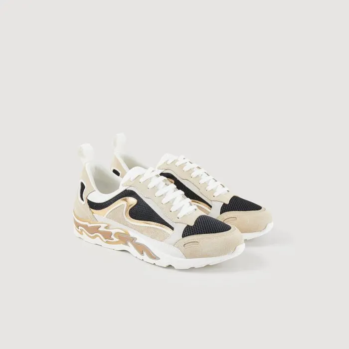 Sneakers Women SANDRO Flame Sneakers Gold