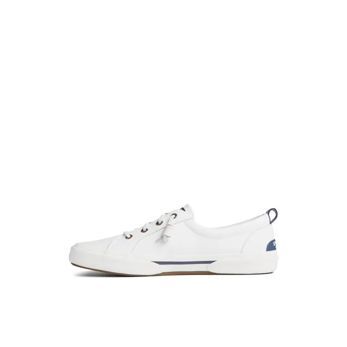 Sneakers Women Sperry Pier Wave LTT Leather Sneaker White
