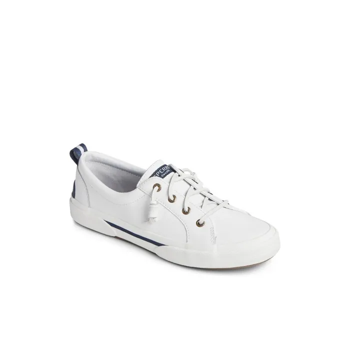 Sneakers Women Sperry Pier Wave LTT Leather Sneaker White