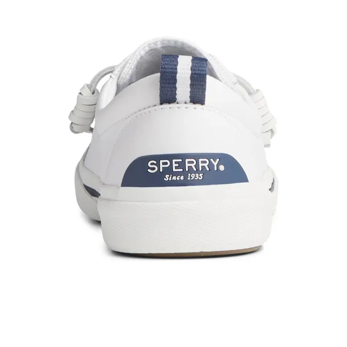 Sneakers Women Sperry Pier Wave LTT Leather Sneaker White