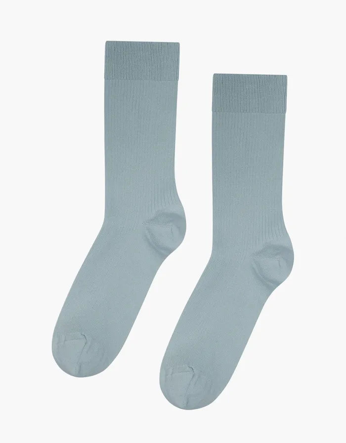 Socks Classic Organic Sock 8211 Steel Blue 8211 Colorfulstandard Men