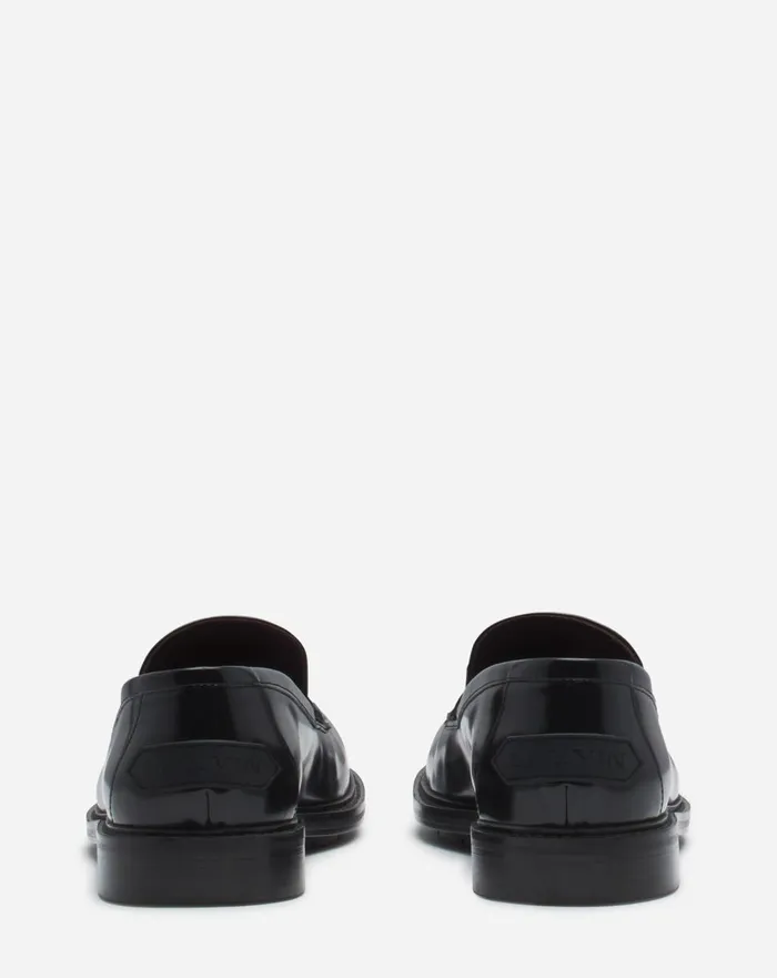 Spinto Loafers In Glossy Leather Black Men Lanvin Loafers and Derbies Spinto Loafers In Glossy Leather Black Men Lanvin Loafers and Derbies