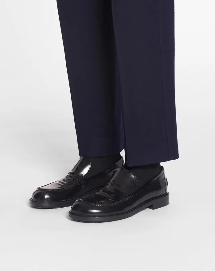 Spinto Loafers In Glossy Leather Black Men Lanvin Loafers and Derbies Spinto Loafers In Glossy Leather Black Men Lanvin Loafers and Derbies