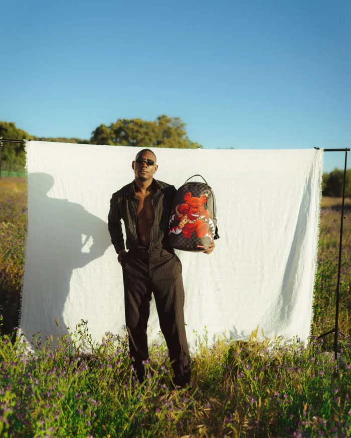 SPRAYGROUND Backpacks CHASE BANK DIABLO BACK AT IT GREY DLXV 8211 Universal