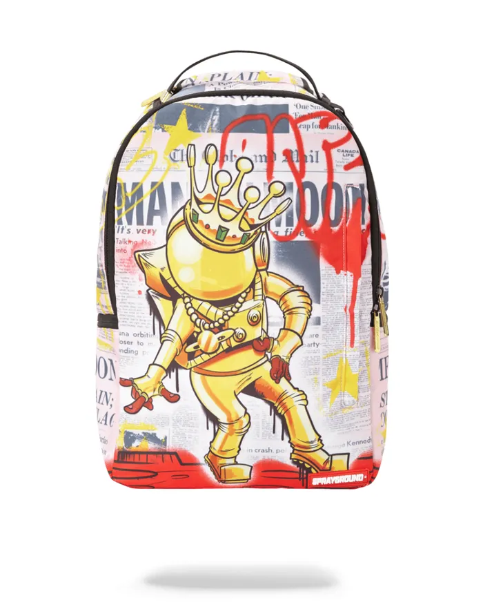 SPRAYGROUND Backpacks GOLD ASTRONAUT 1969 MOON WALK 8211 Universal