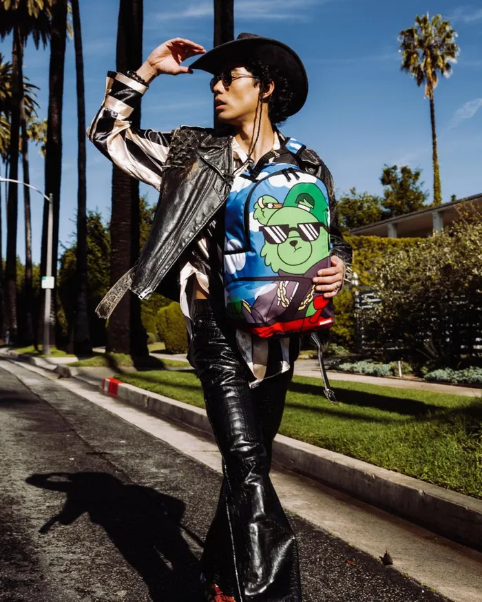 SPRAYGROUND Backpacks MONEY BEAR TOO SKOOL FOR COOL DLXSR BACKPACK 8211 Universal