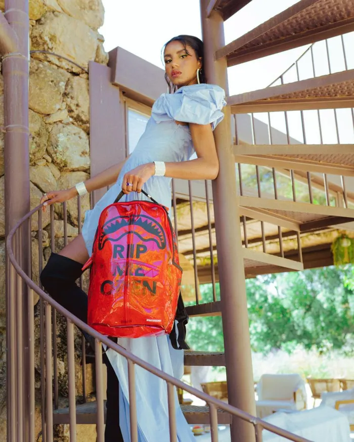 SPRAYGROUND Backpacks RIP ME OPEN RED VINYL 8211 Universal