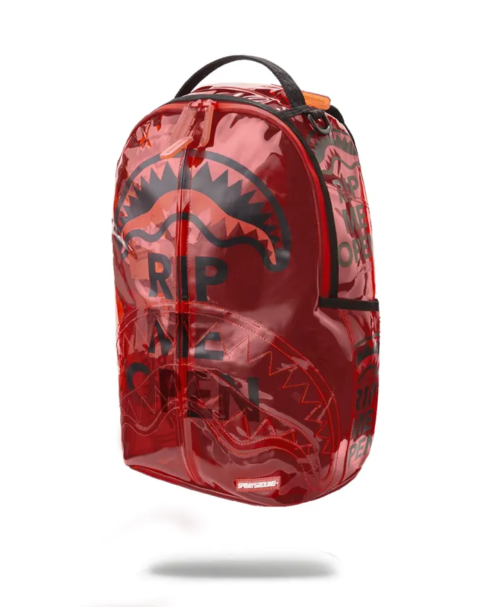 SPRAYGROUND Backpacks RIP ME OPEN RED VINYL 8211 Universal