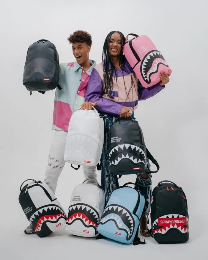 SPRAYGROUND Backpacks SHARK CENTRAL BLKGRAY BACKPACK DLXV 8211 Universal SPRAYGROUND Backpacks SHARK CENTRAL BLKGRAY BACKPACK DLXV 8211 Universal