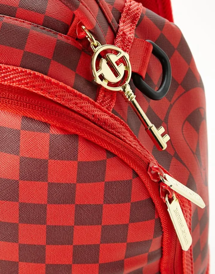 SPRAYGROUND Backpacks SHARKS IN PARIS RED CHECKERED EDITION 8211 Universal SPRAYGROUND Backpacks SHARKS IN PARIS RED CHECKERED EDITION 8211 Universal