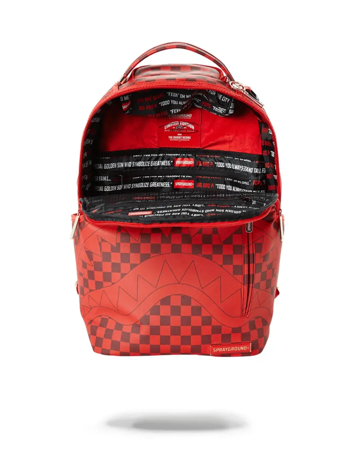 SPRAYGROUND Backpacks SHARKS IN PARIS RED CHECKERED EDITION 8211 Universal SPRAYGROUND Backpacks SHARKS IN PARIS RED CHECKERED EDITION 8211 Universal
